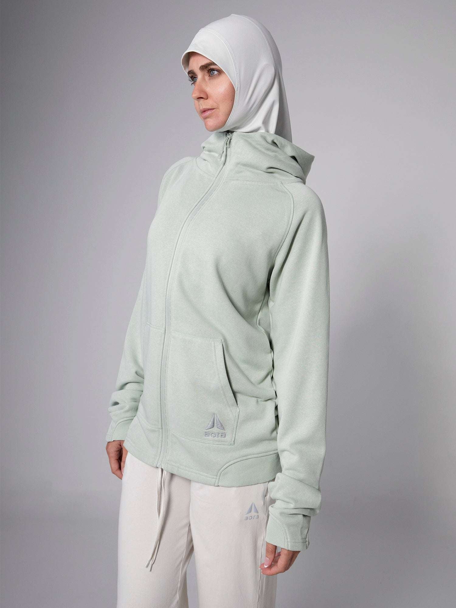 OVERSIZED ZIPPER HOODIE For Women - Aora Athliesure Shop online in Dubai