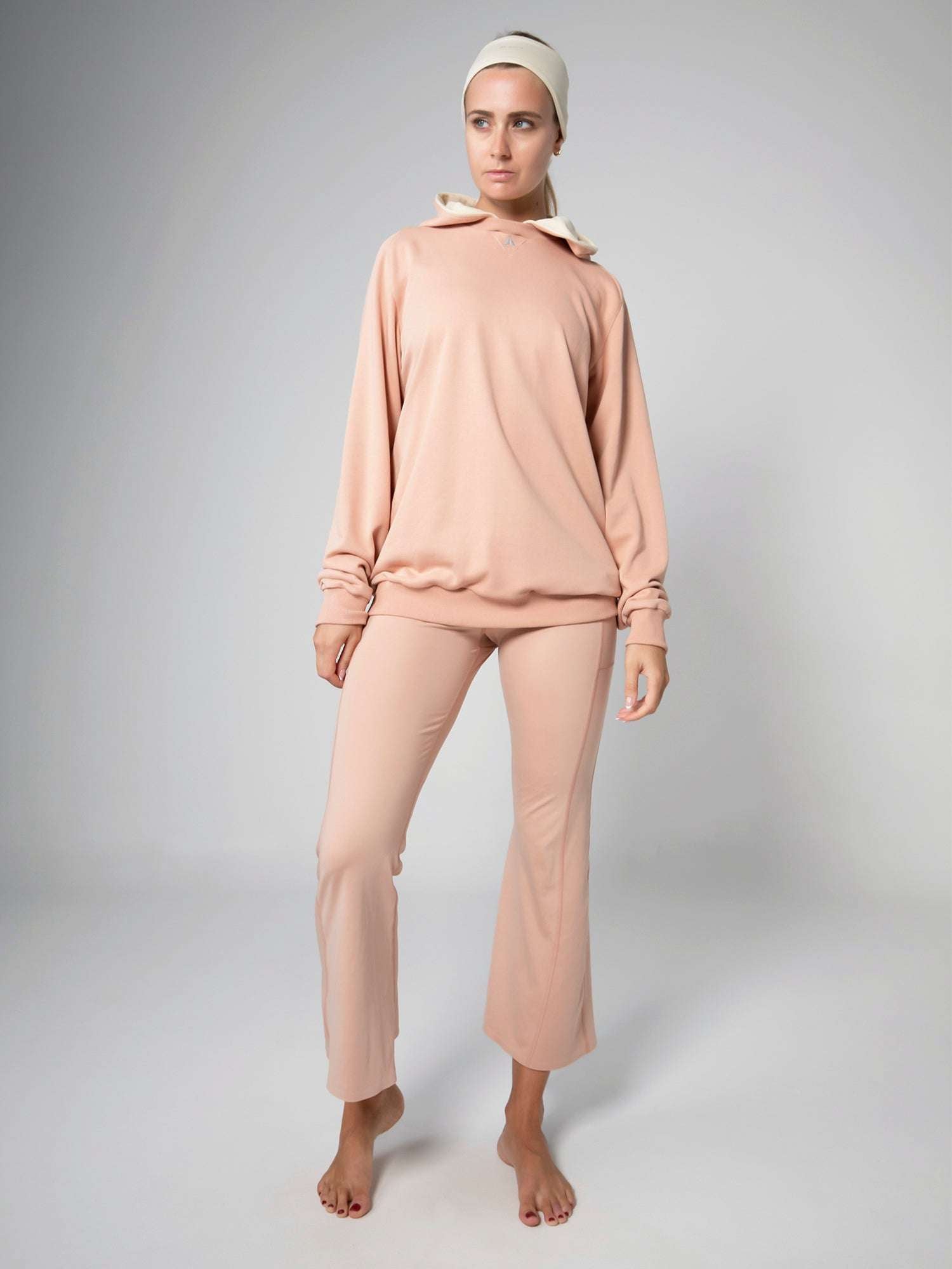 UNISEX CHROME QAZE BI-COLOR HOODIE For Women - Aora Activewear Shop online in UAE