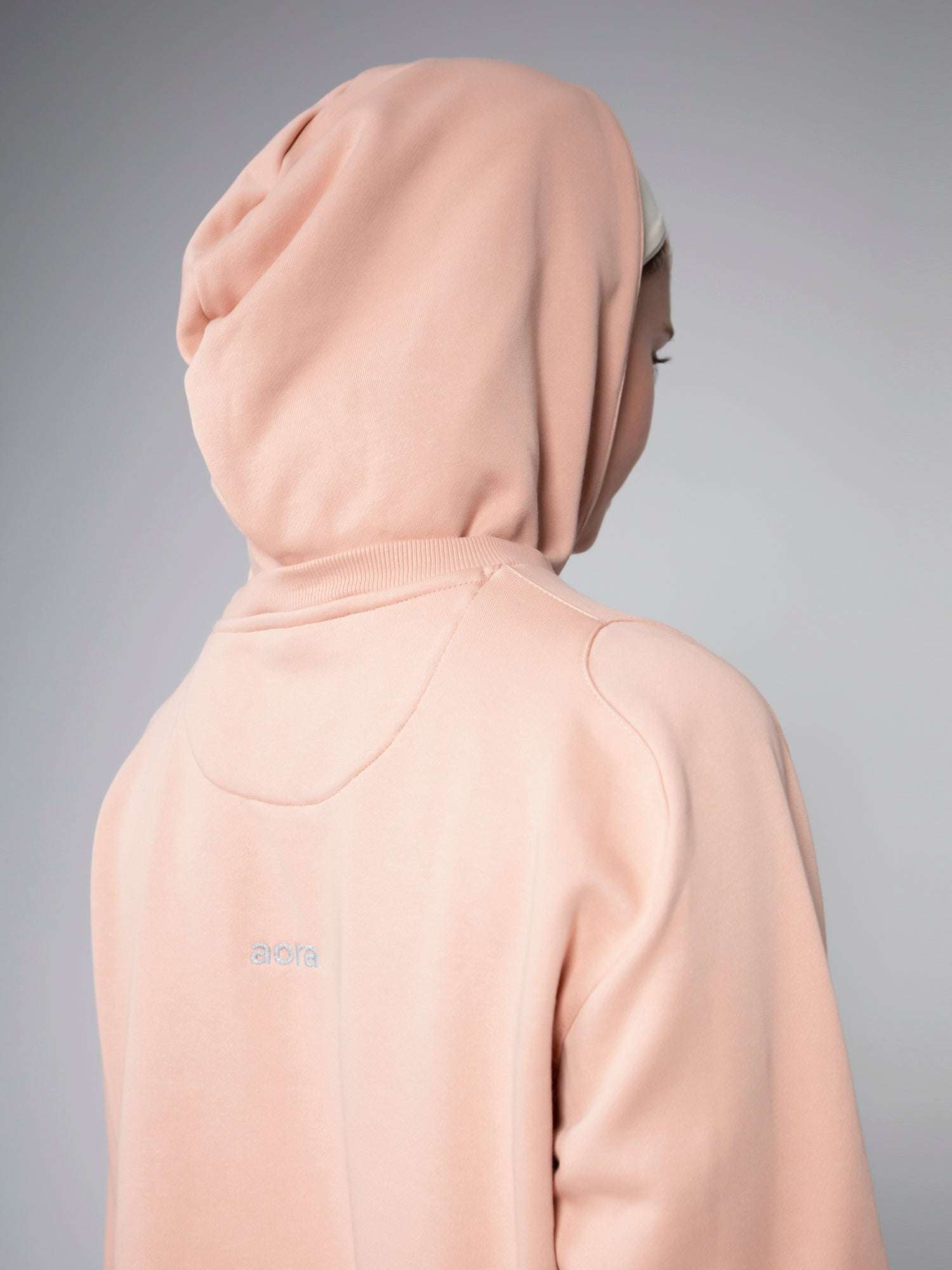 UNISEX CHROME QAZE BI-COLOR HOODIE For Women - Aora Activewear Shop online in UAE