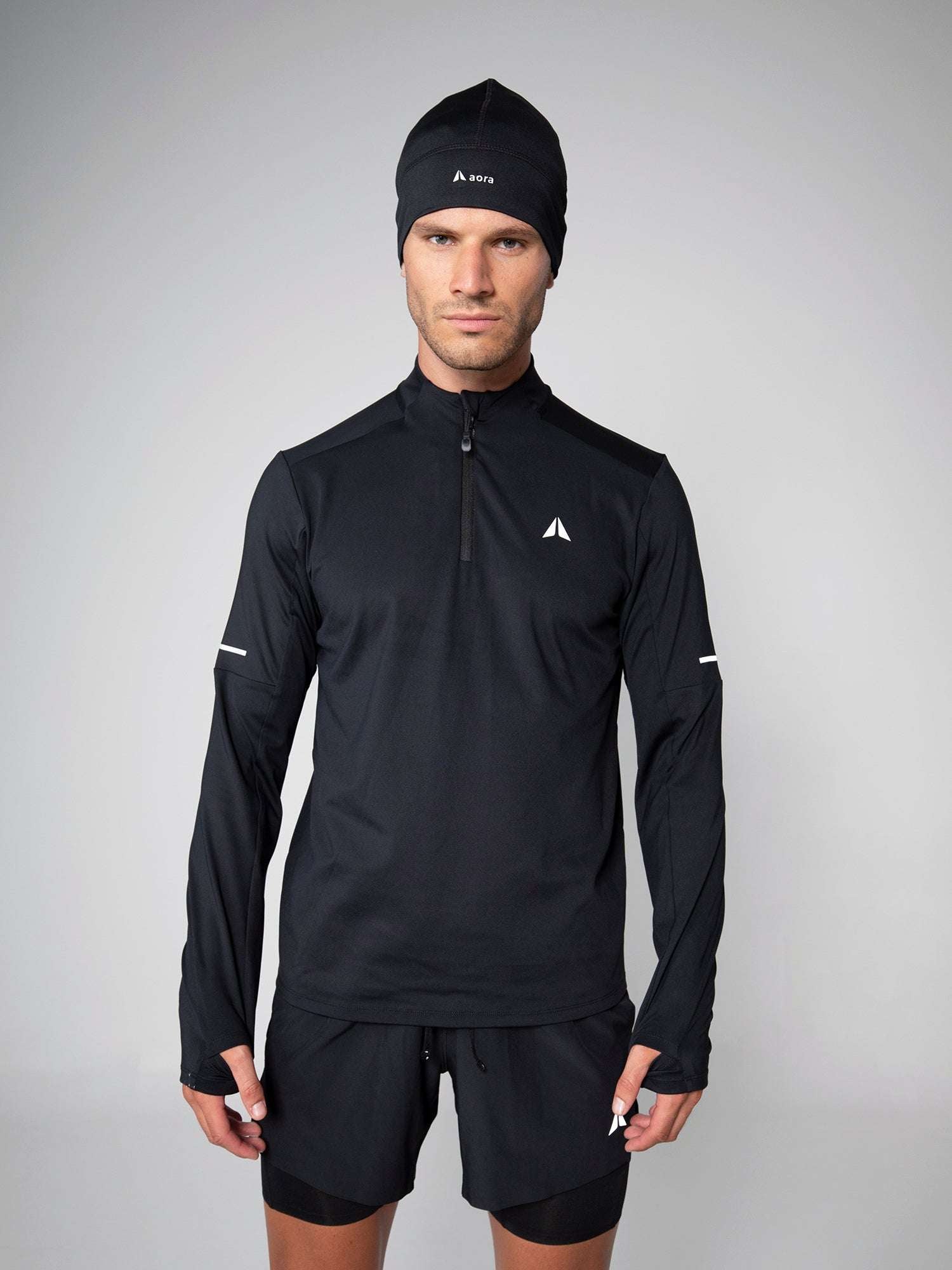 HALF ZIP 365 LONGSLEEVE For men - Aora Activewear Shop online in Dubai